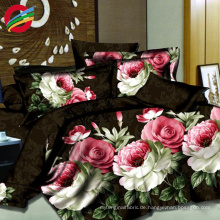 low cost printing pure polyester woven bedding blanket fabric